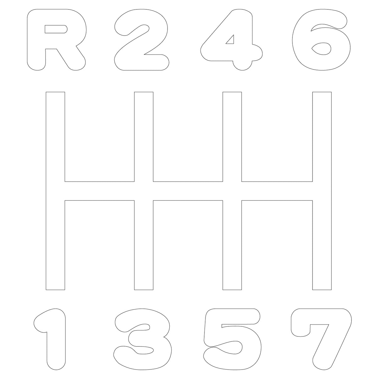 ジェットイノウエ(JET INOUE) 切リ文字シフトパターンステッカー R246
