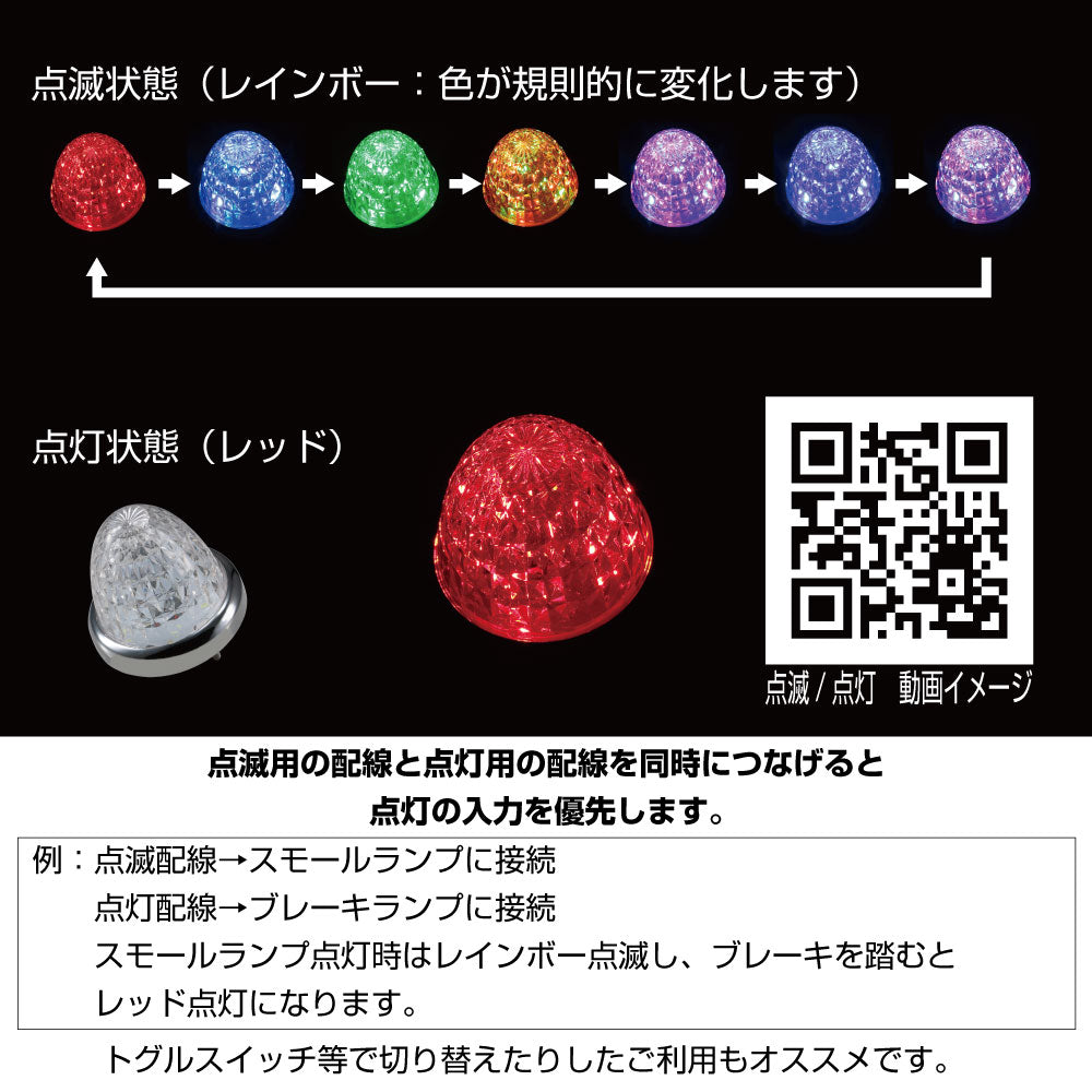 LED スターライトバスマーカーランプ 零(ZERO)レインボー 532610