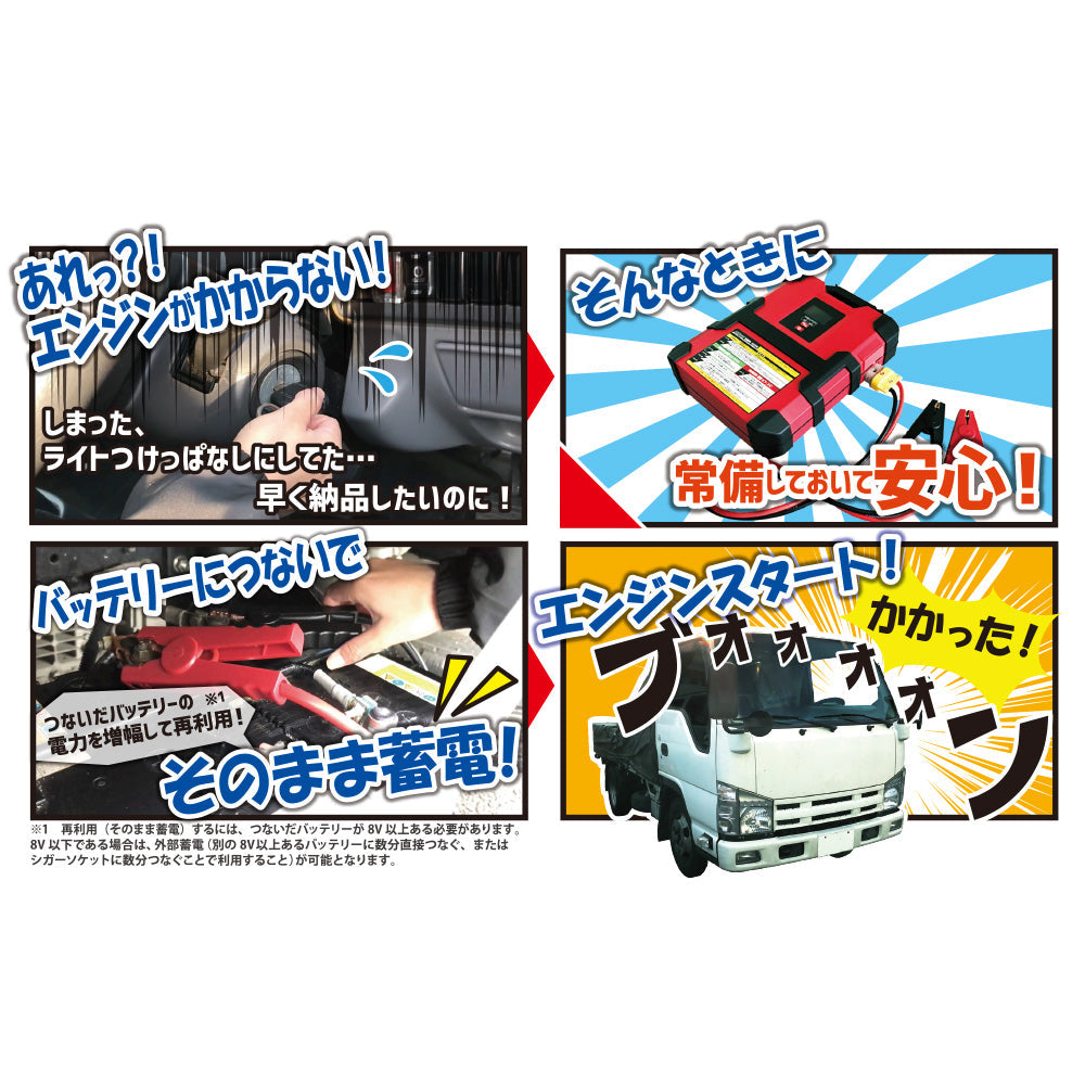 Almighty スーパーコンデンサー搭載 ジャンプスターター 12V/24V車共用 SBR-1224 –  トラック用品/部品/パーツ専門店のトラック王国パーツ館