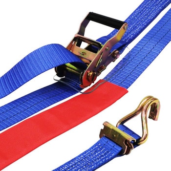 ラッシングベルト トラック用 レール/Jフック 固定0.5m×巻取5m ラッシングベルト トラック用 レール/Jフック 固定0.5m×巻取5m