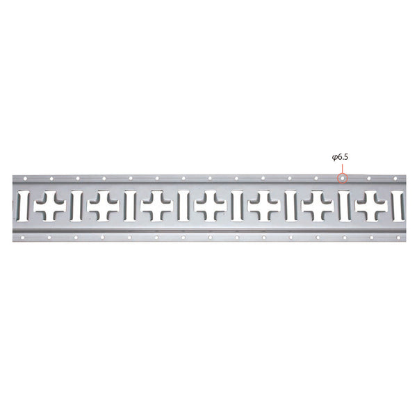 allsafe（オールセーフ）トラックレールスチール製ビス穴あり(Φ6.5)TR-CRS-HTR-CRS-H