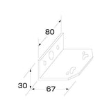 ジェットイノウエ(JET INOUE)　フラットマーカーランプ取付ステー L型-502841-デイトラ