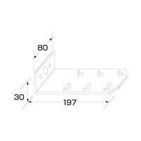 ジェットイノウエ(JET INOUE)　フラットマーカーランプ取付ステー L型-502843-デイトラ