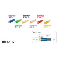 ジェットイノウエ(JET INOUE)　高輝度LEDウェッジ球　T5サイズ　24V　各色-デイトラ