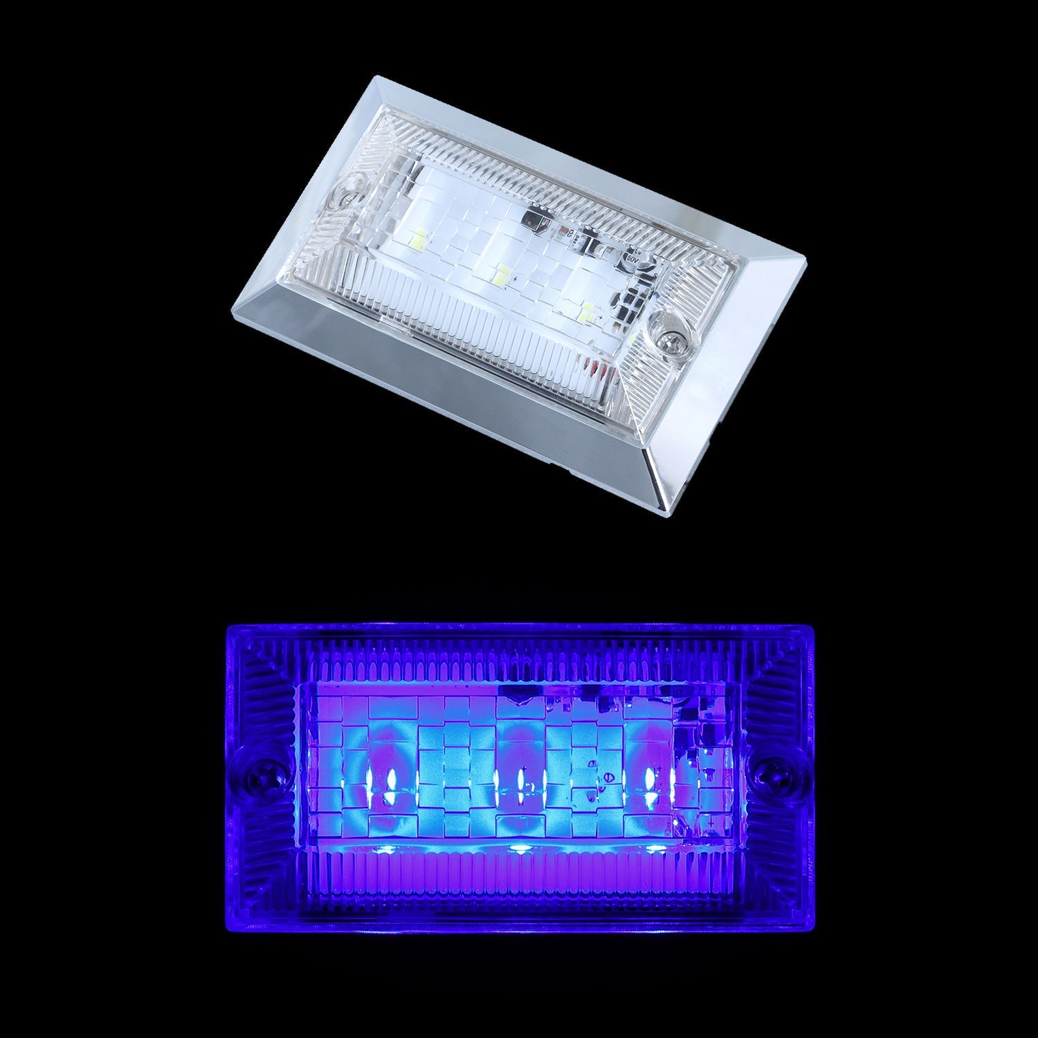 楽天市場】590601 EXPRESSプレート ブルー LED トラック用品